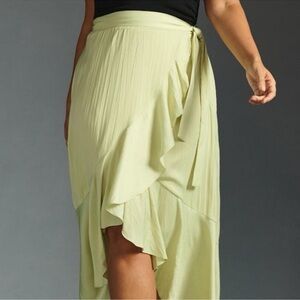 Maeve Ruffled Wrap Maxi Skirt